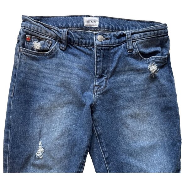 HUDSON Womens Krista Super Skinny Low Rise Blue Jeans Size 28, Denim - Picture 7 of 16